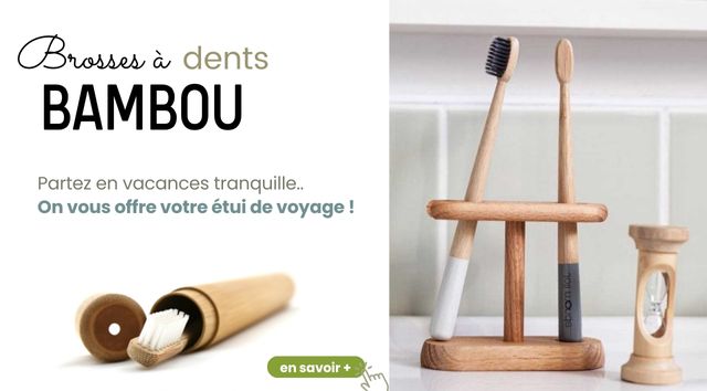 Brosses à dents en bambou Joli Monde